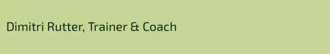 Dimitri Rutter, Trainer & Coach